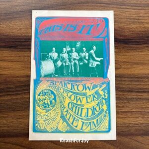 This Is It Handbill 1967 Vintage Sparrow Wildflower Concert
